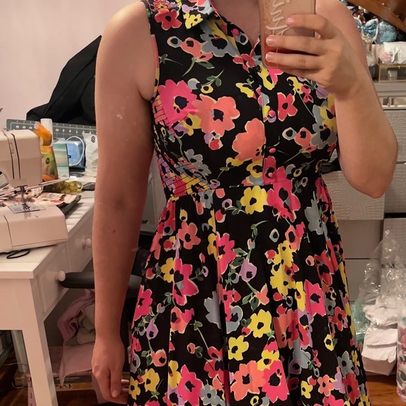 Kate Spade floral bouquet midi dress - Picture 3 of 3